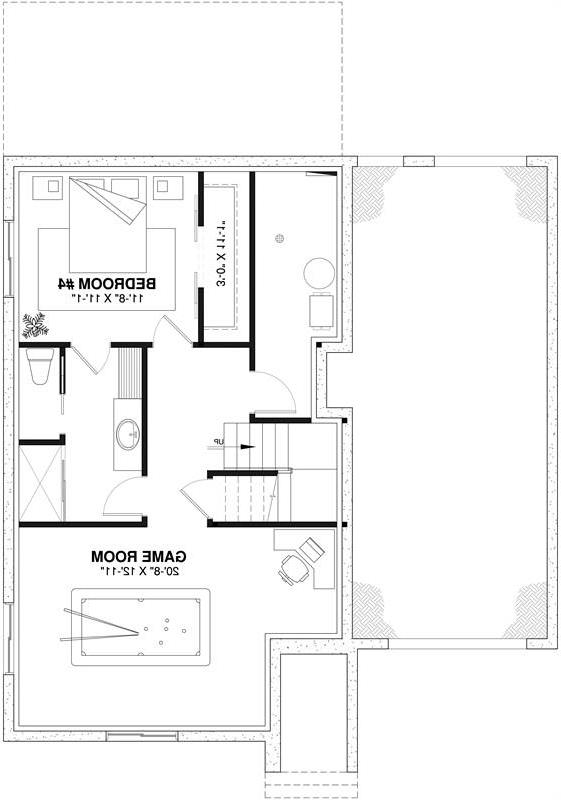 Basement Plan image of Augusta 2 House Plan