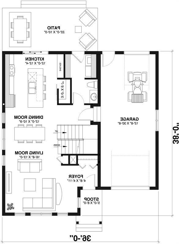 1st Floor image of Augusta 2 House Plan