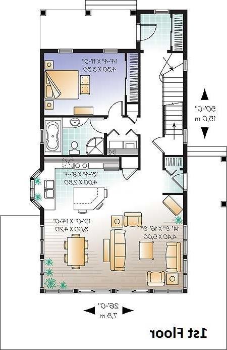 1st Floor Plan image of Evergreene House Plan