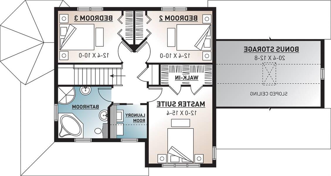 2nd Floor Plan image of 3861 House Plan