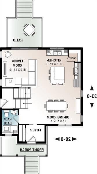 1st Floor Plan image of Kinkade House Plan