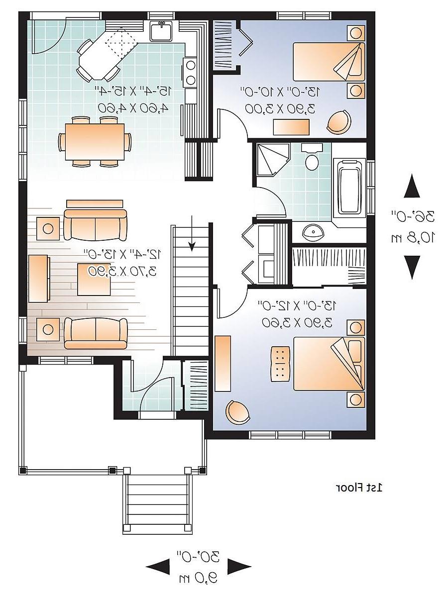 1st Floor Plan image of Larkspur House Plan