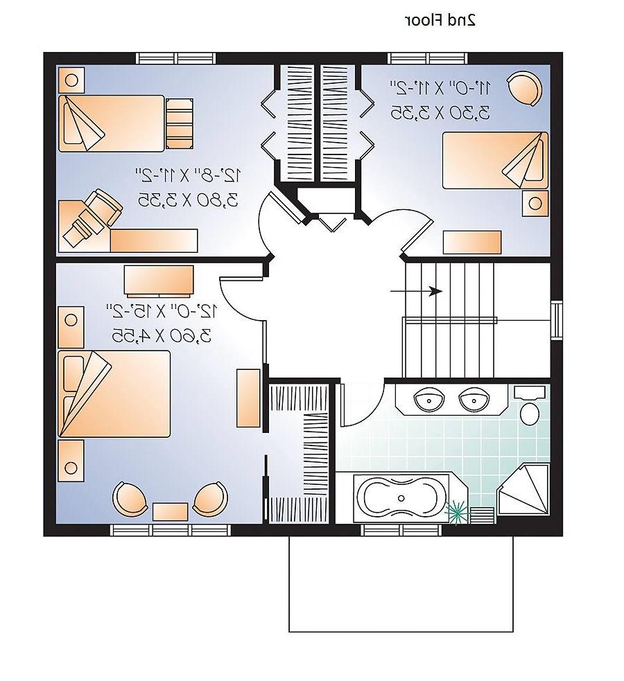 2nd Floor Plan image of Marlowe House Plan