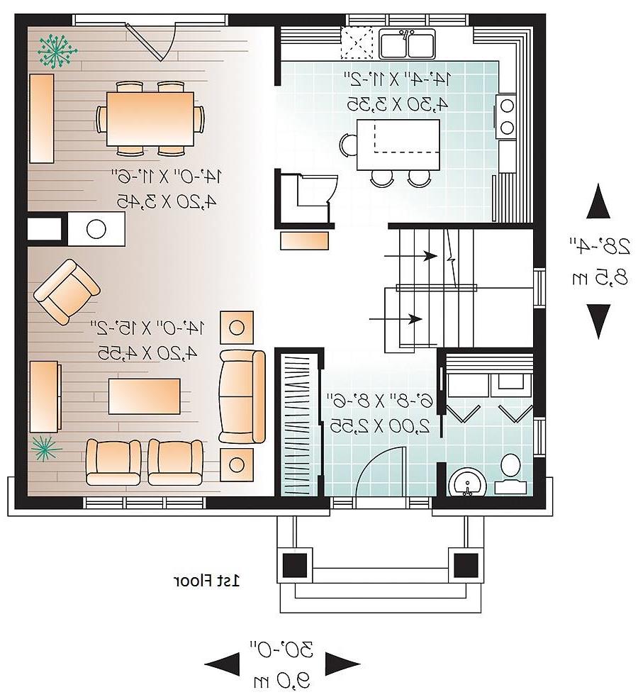 1st Floor Plan image of Marlowe House Plan