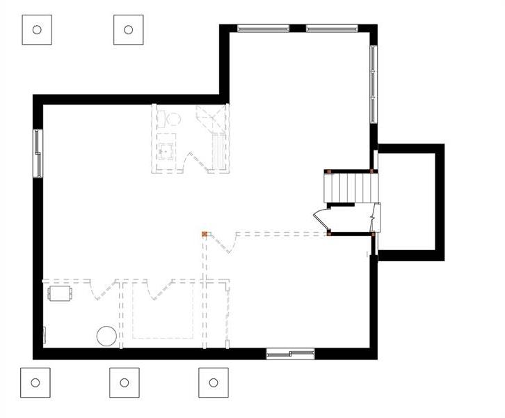 Basement Floor Plan image of Billy House Plan