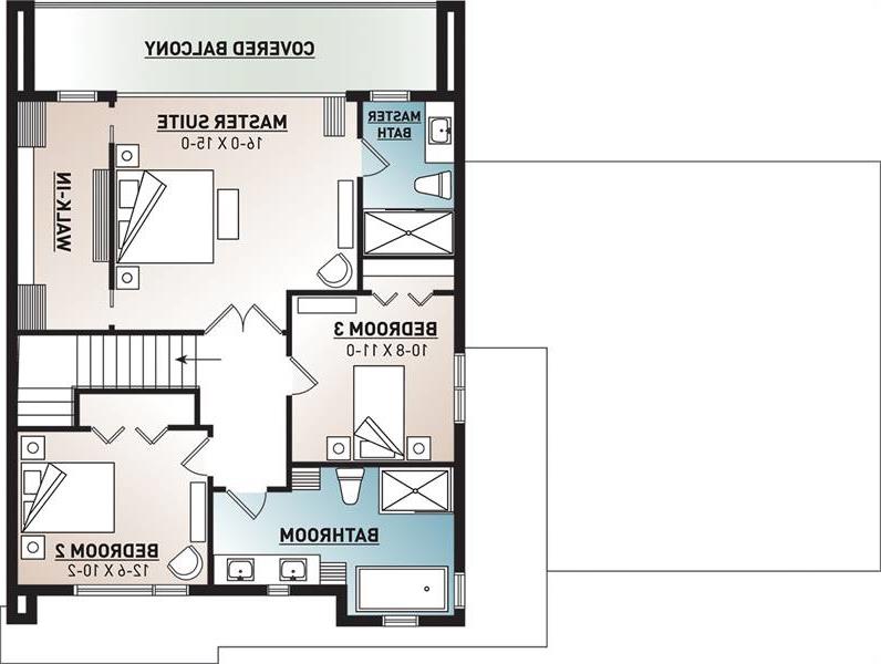 2nd Floor Plan image of Essex 2 House Plan
