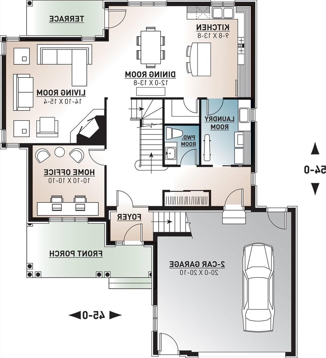 1st Floor Plan image of Farrington House Plan