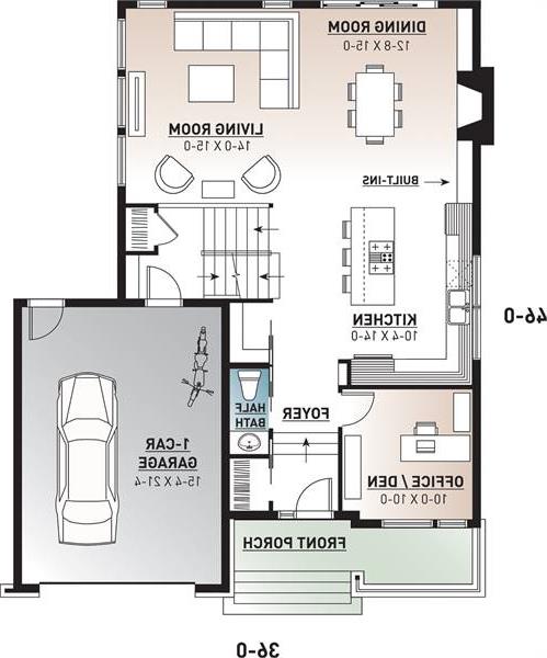 1st Floor Plan image of Salinger 2 House Plan