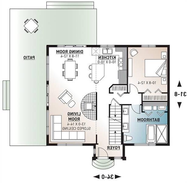 1st Floor Plan image of Ataglance House Plan