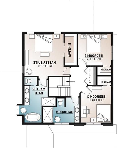2nd Floor Plan image of Frontenac 3 House Plan
