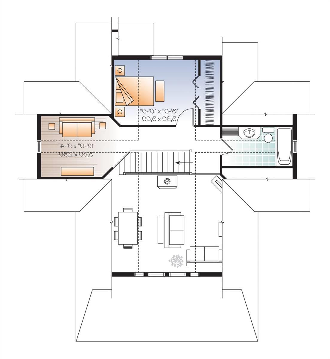 2nd Floor Plan image of Drummond Vistas House Plan