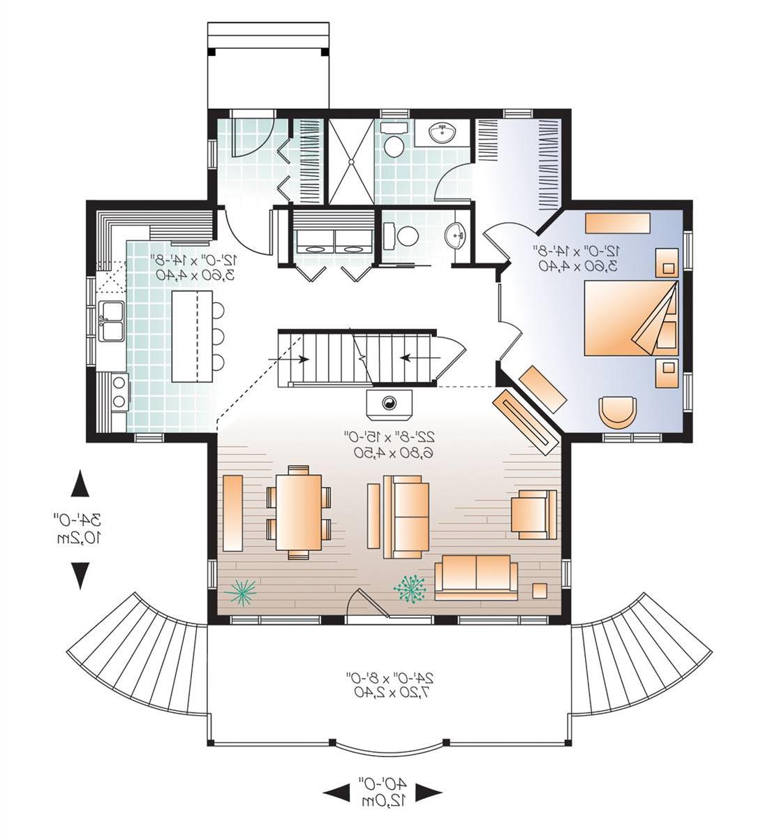 1st Floor Plan image of Drummond Vistas House Plan