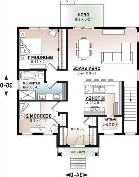1st Floor Plan image of Chai 2 House Plan