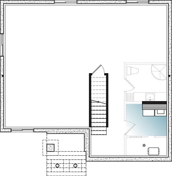 Basement image of Kimiko House Plan