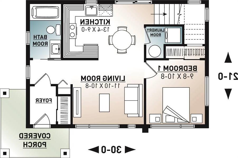 1st Floor Plan image of Joshua House Plan