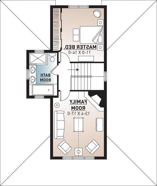 2nd Floor Plan image of Edgewater House Plan