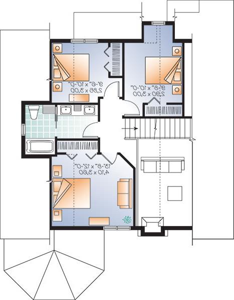 Second level image of The Sunburst 3 House Plan