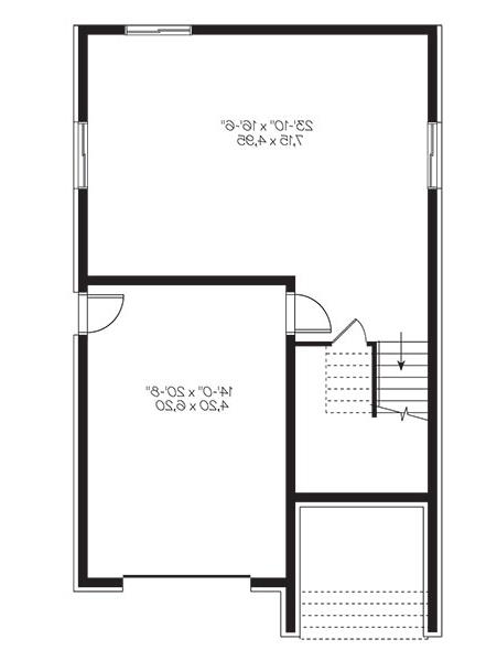 Lower level image of Golden Moon House Plan