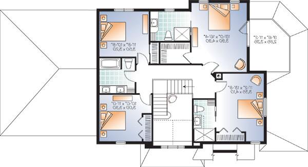 Second level image of Bainbridge 3 House Plan