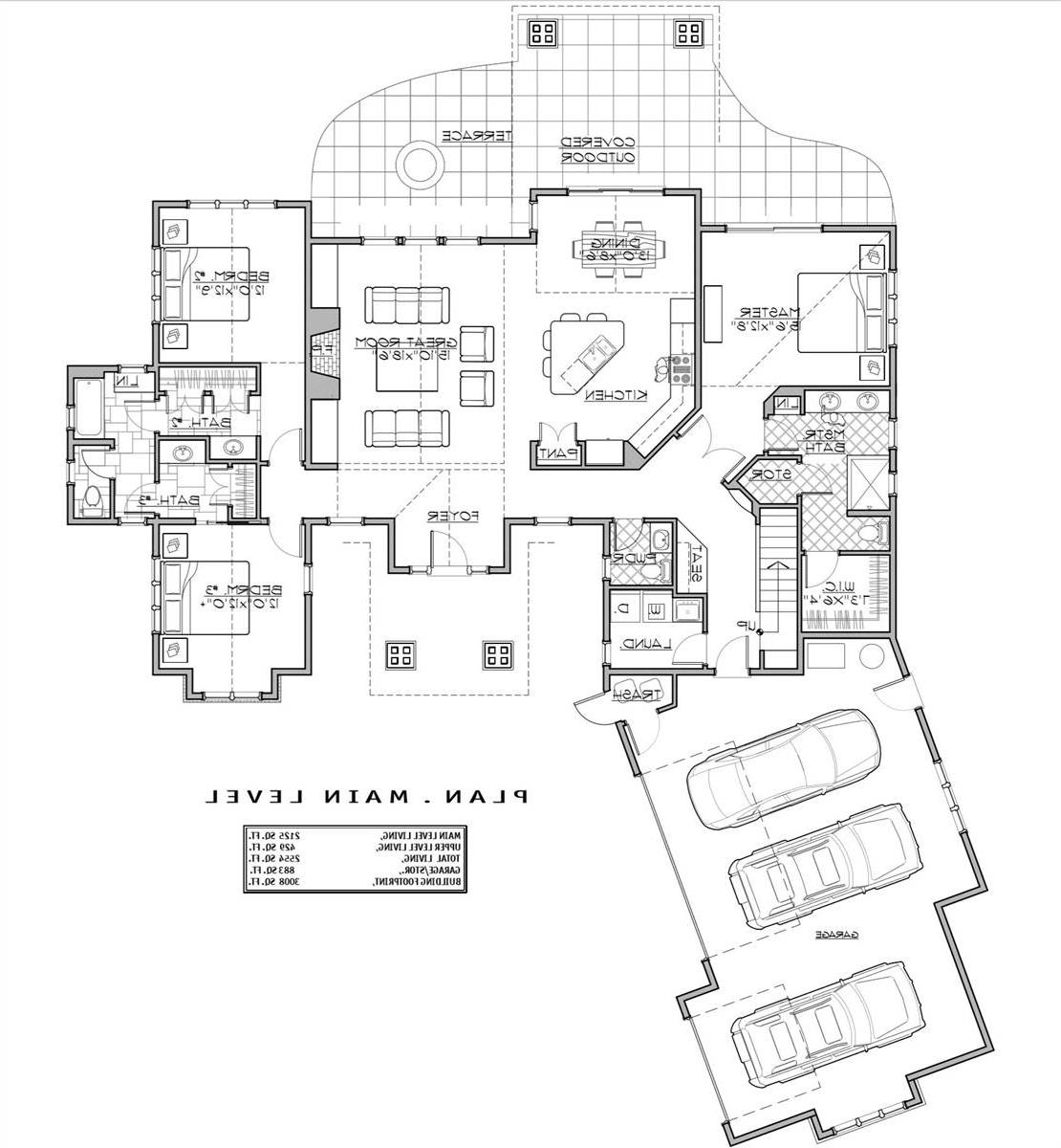 1st Floor Plan image of CS295 House Plan