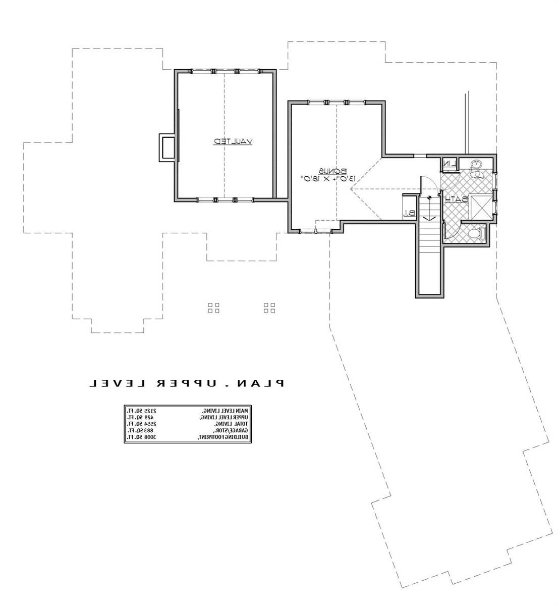 2nd Floor Plan image of CS295 House Plan
