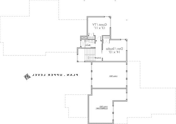 2nd Floor image of Luxury Contemporary House Plan