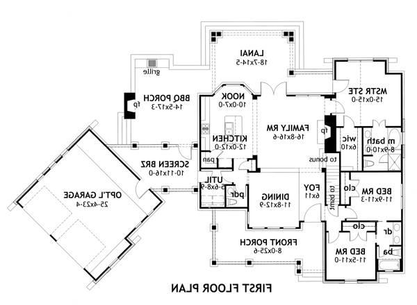 First Floor Plan image of Vida de la Confianza House Plan