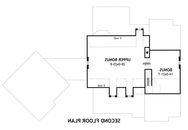 Second Floor Plan image of Vida de la Confianza House Plan