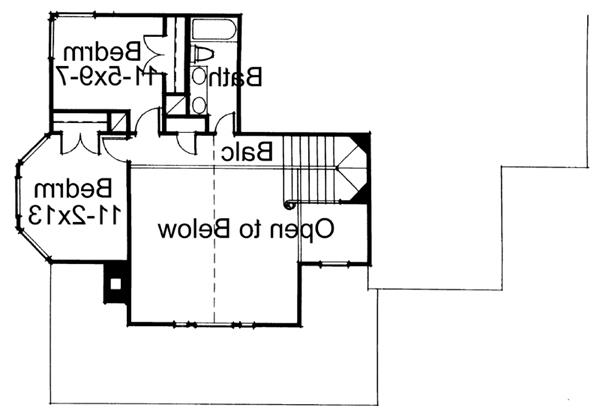Second Floor Plan image of The Victoria House Plan