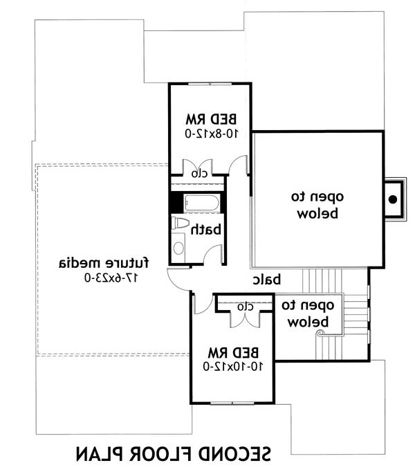 Second Floor Plan image of Whispering Valley House Plan