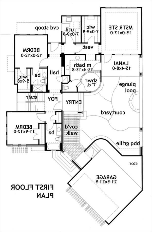 First Floor Plan image of Vista da Sopra House Plan