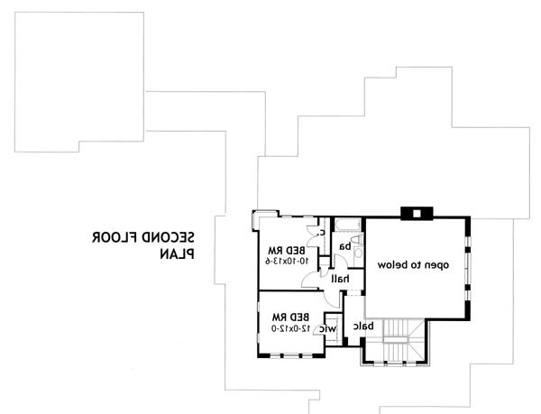 Second Floor Plan image of Vida Carinosa House Plan