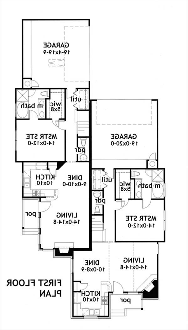 First Floor Plan image of Due Volte Casa House Plan