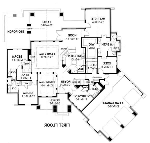 First Floor Plan image of La Meilleure Vie House Plan