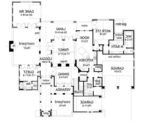 First Floor Plan image of The Sher'a House Plan
