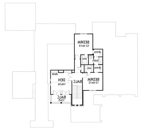 Second Floor Plan image of The Sher'a House Plan