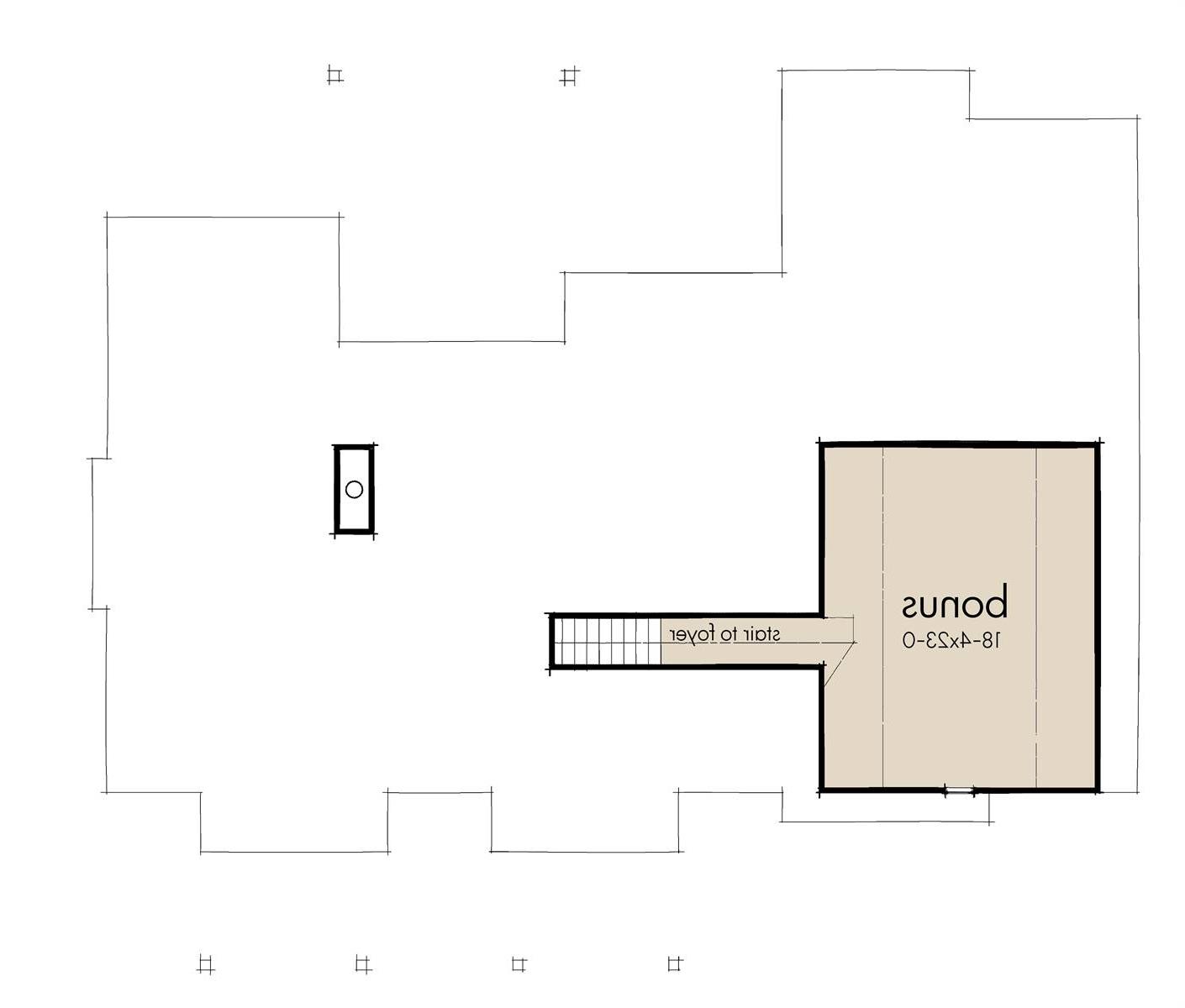 Second Floor Plan image of Independence Ave House Plan
