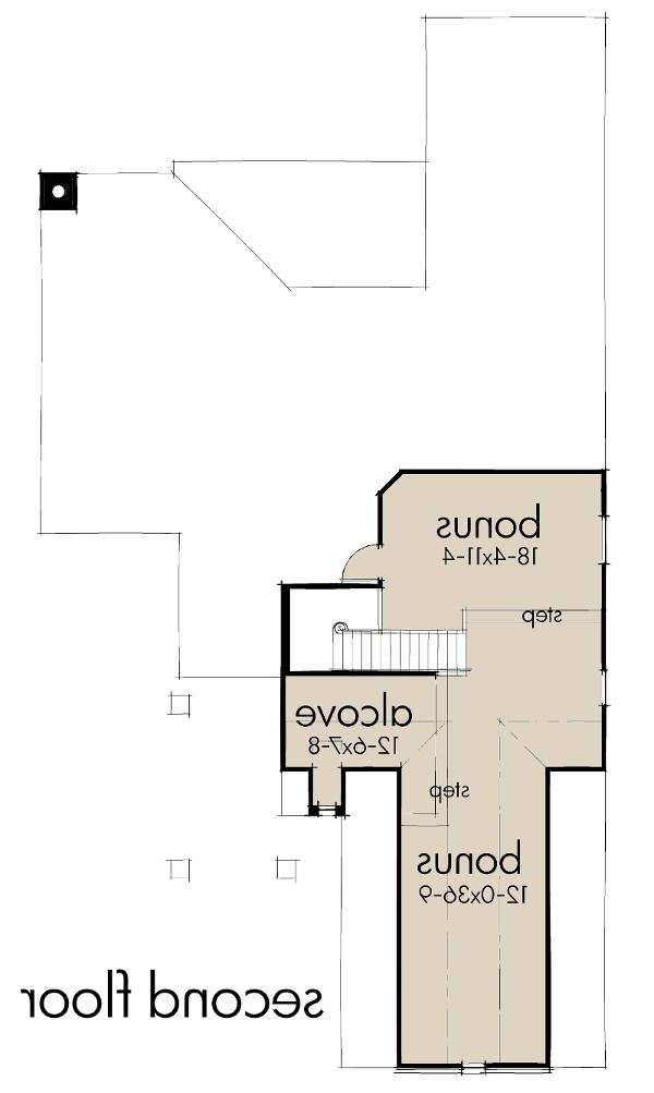 Second Floor Plan image of L'Casa Stretta House Plan