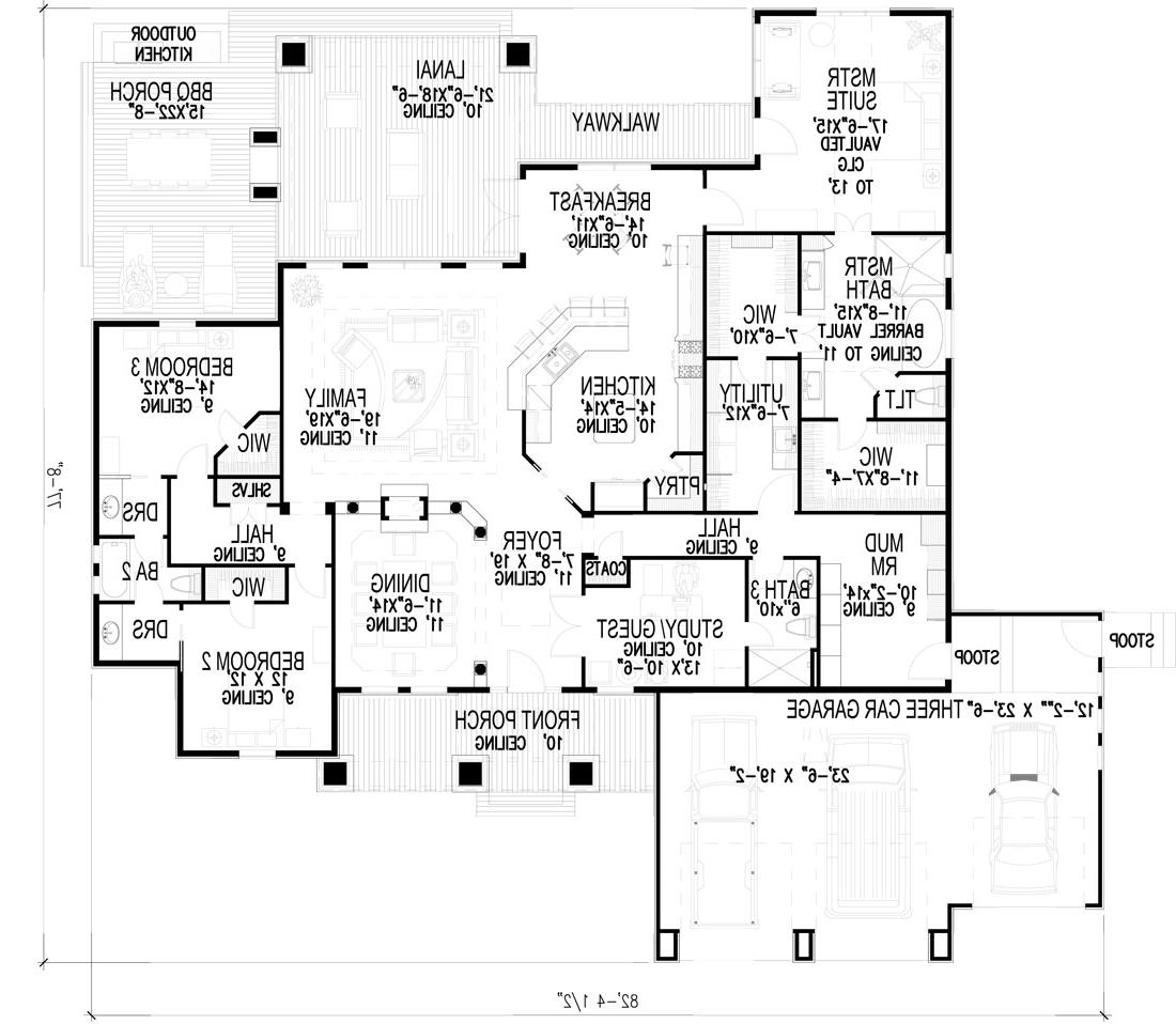 First Floor Plan image of La Casa Bella House Plan