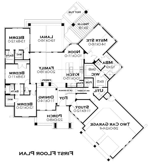 First Floor Plan image of Reconnaissante Cottage House Plan