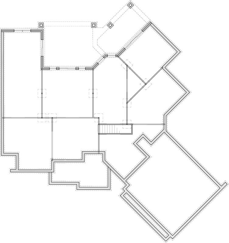 Walkout Basement Floor Plan image of Reconnaissante Cottage House Plan