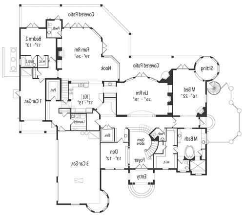 First Floor Plan image of Plan 5054