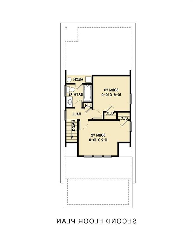 2nd Floor image of Wesley Bungalow House Plan