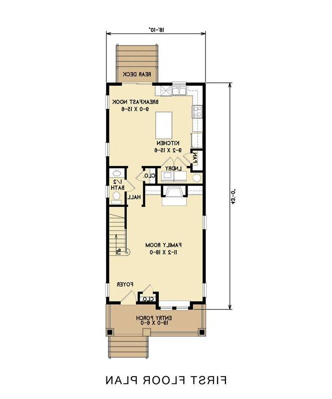 1st Floor image of Roycroft House Plan