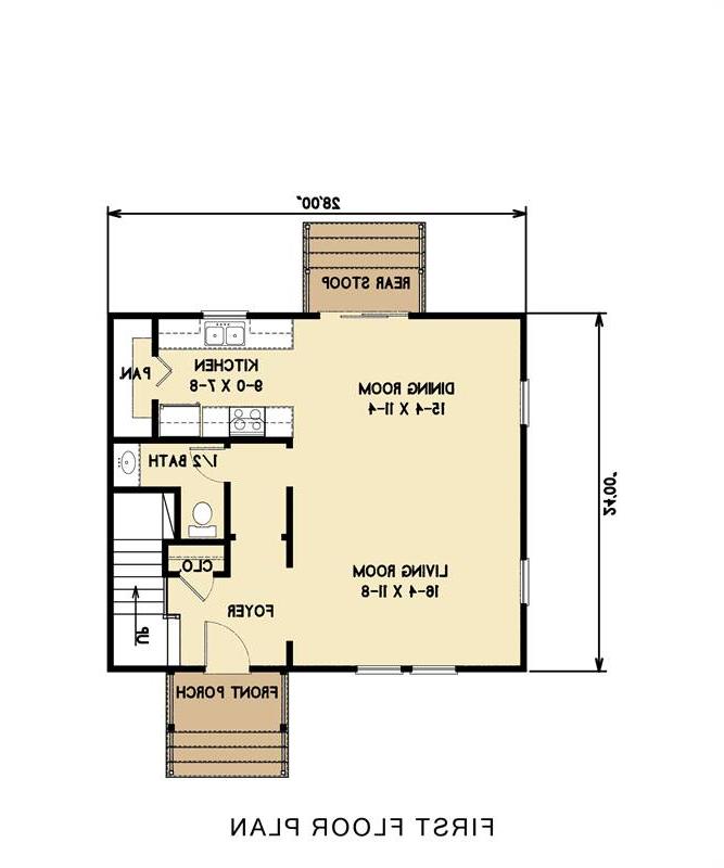1st Floor image of Norfolk House Plan