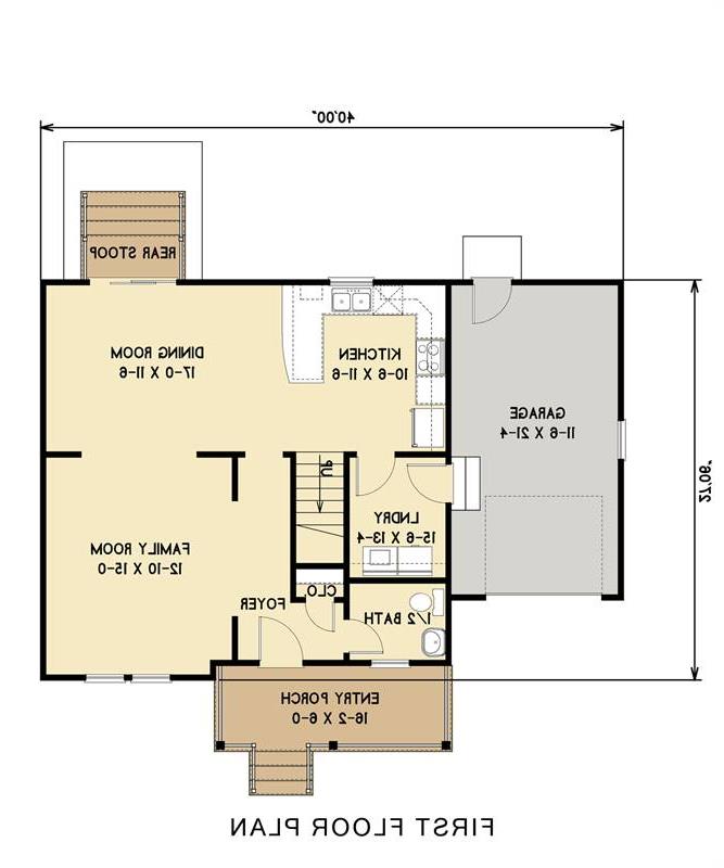 1st Floor image of Carpenter III House Plan