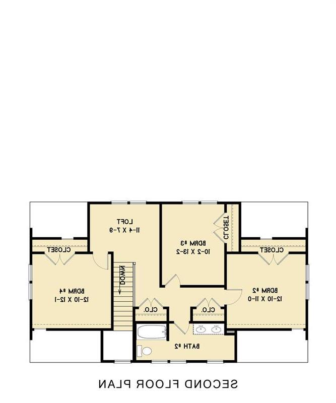 2nd Floor image of Bayou Bliss House Plan