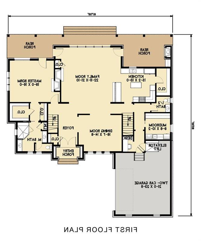 1st Floor image of Tulsa House Plan