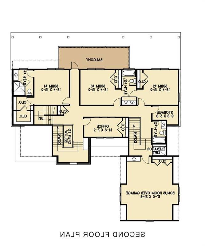 2nd Floor image of Tulsa House Plan