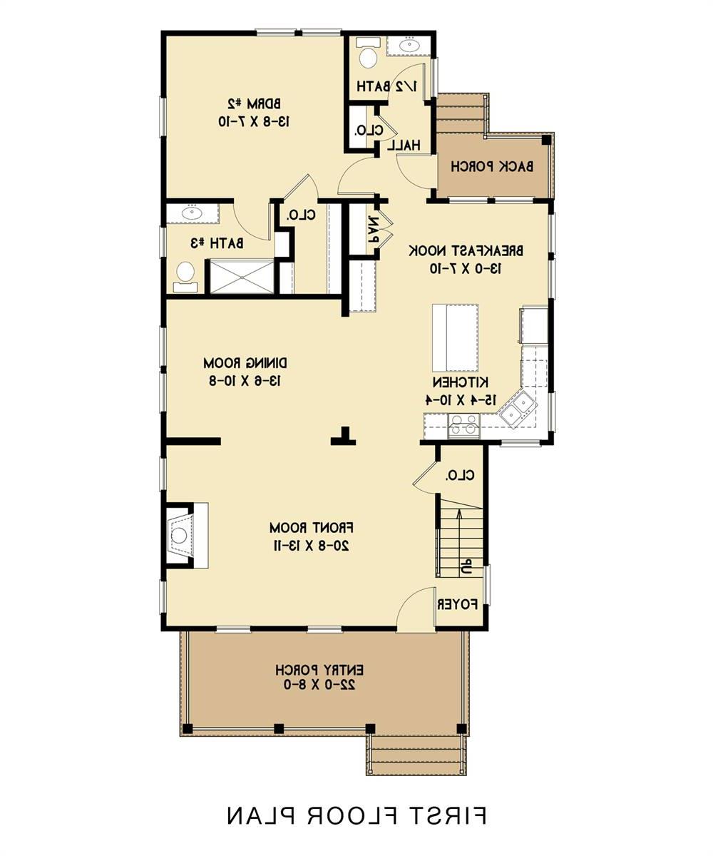 1st Floor image of West Orange House Plan